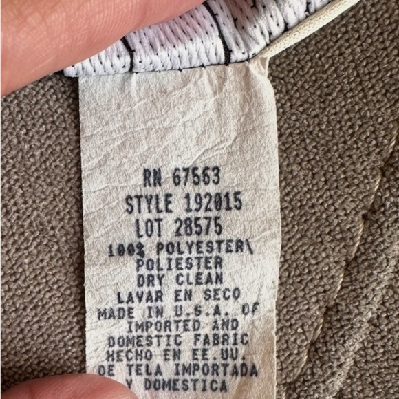 S.L. Fashions Gray and Pink Asymmetrical Strapless Sundress - Picture 10 of 10